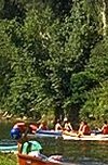 Plage en bord de Dordogne sous le château de Monfort (Dordogne)_A. Bordes - EPIDOR